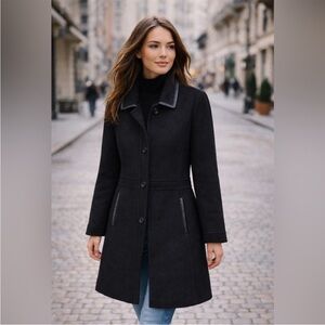 Coach wool blend trench coat